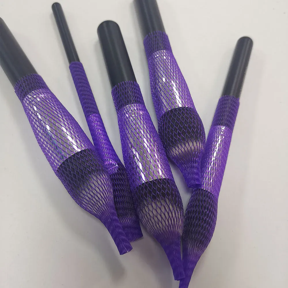 50PCS Makeup Brushes Mesh Protectors Cover Beauty Elastic Mesh Protective Net Makeup Cosmetic Tool Kits Brush Net Pen Cover — image 5