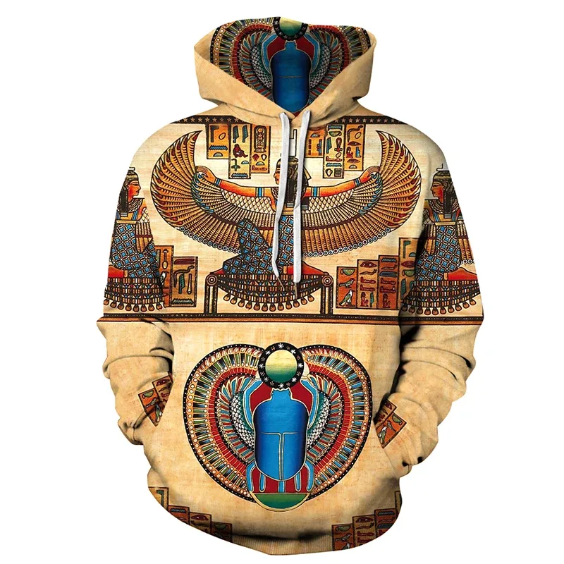 Fashionable 3D Printed Bohemian Pattern Men's Top Fashionable Men's Loose Large Sports Hoodie Street Retro Long Sleeve Hoodie — image 37