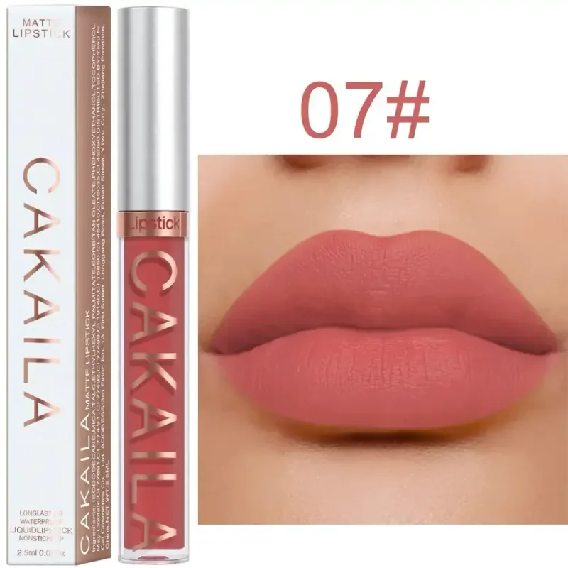 Lip Gloss Waterproof Matte Liquid Gincu Tahan Lama Baldu Lipgloss Tiub Tint Pigmen Bogel Kosmetik Makeup Bibir — image 14