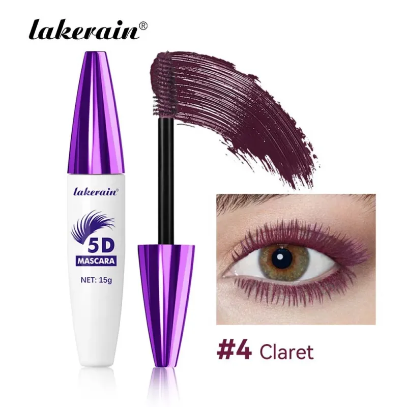 Červené víno Hnědé řasy Řasenka 5D Trojrozměrné řasy Curling Extension Nerozmazává se Voděodolný Fast Dry Lsting Makeup — image 5