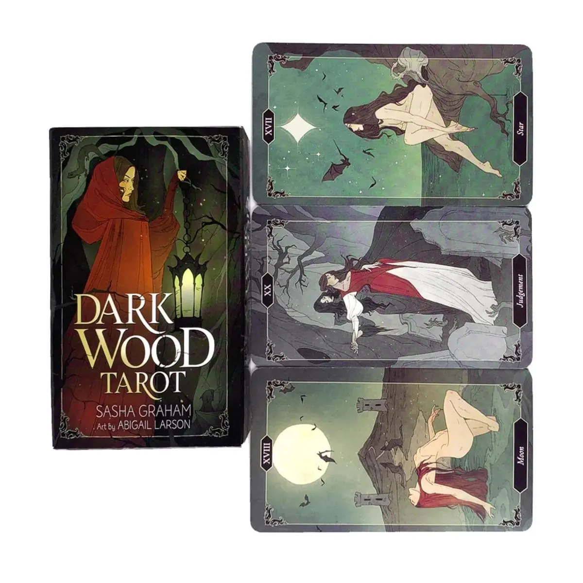 Kad Tarot Kayu Gelap A 78 Oracle Deck English Visions Divination Edition Borad Bermain Permainan — image 2