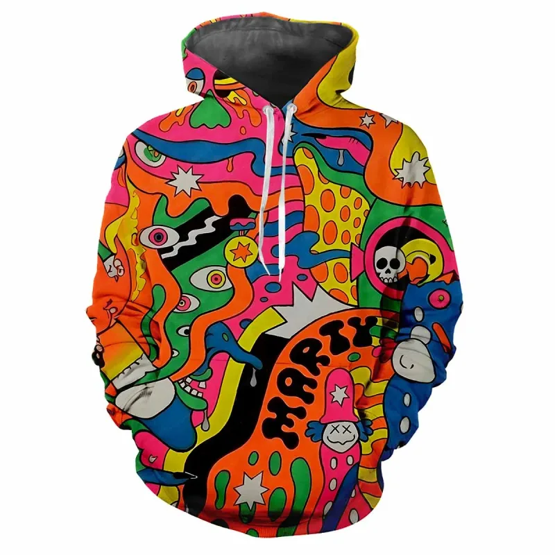 2024 Fashion Men's Hooded Printed Letter Pattern Sweatshirt Casual Long Sleeve Hooded Top Street Design Men's Sportswear — image 24