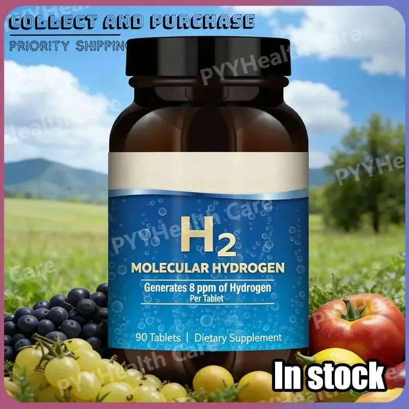H2 Molecular Hydrogen - Supports Healthy Aging Cellular Energy & Brain Health - with Elemental Magnesium 90 Tablets — image 1
