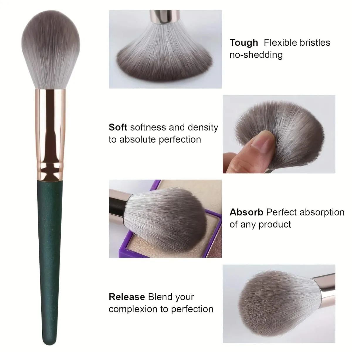 14 pinceaux de maquillage professionnels qui peuvent créer une variété de looks adaptés à différents styles, sont propres et aident à réduire les éruptions cutanées. — image 3