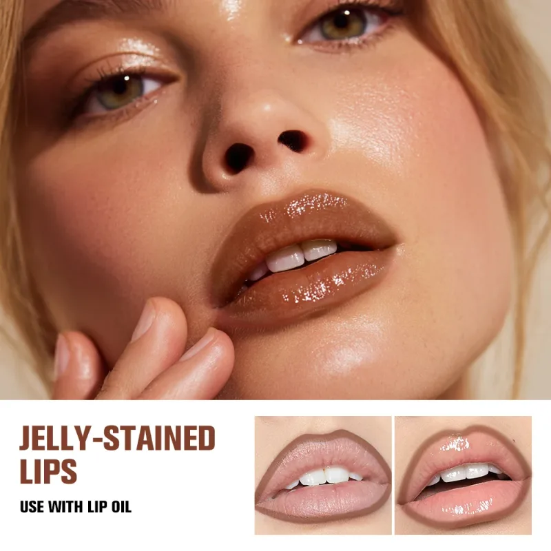 Lakerain Lip Contour Lip Stain ปากกา Smudge-proof Non-Stick CUP Moisturizing Lip แต่งหน้าเครื่องสำอางค์ 2-in- 1 Lip Stain & Liner — image 6