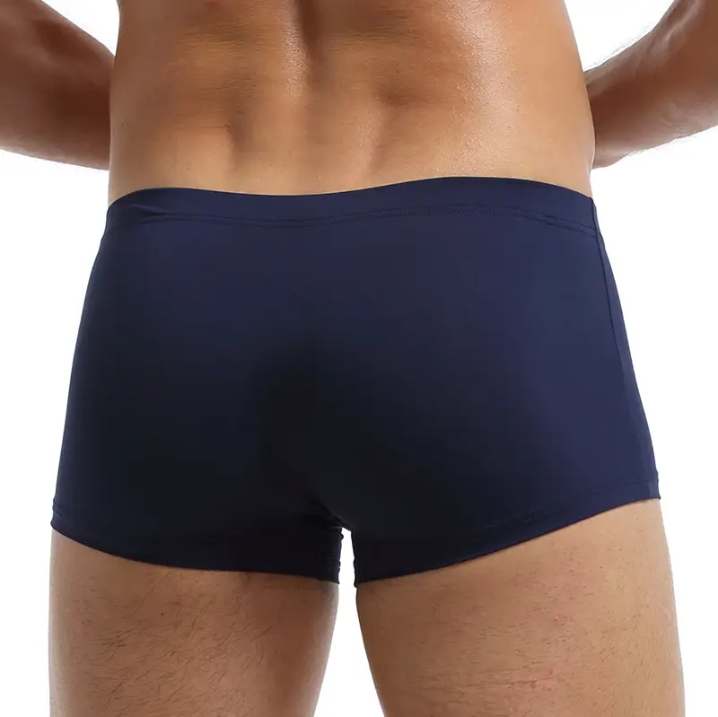 Fashion Boxers Ice Silk Man Underwear Underpants Breathable Comfortable Men's Panties Ultrathin BoxerShorts Trunks — image 7