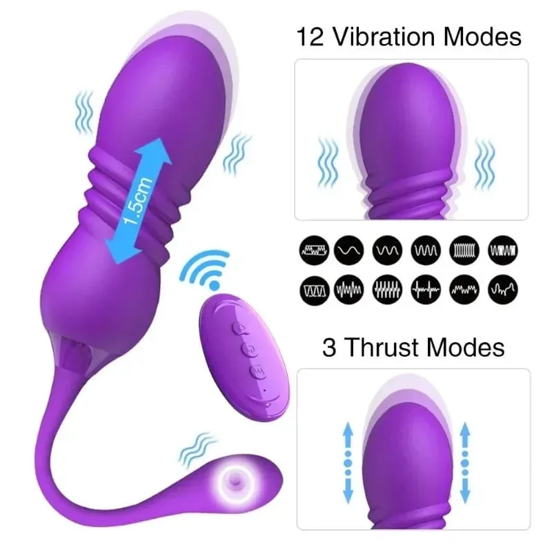 2026 Indtrækkelig Vibration Vibrerende Æg Trådløs Fjernbetjening Kvinde Voksen Sexlegetøj Kvinde Onani Produkter — image 3