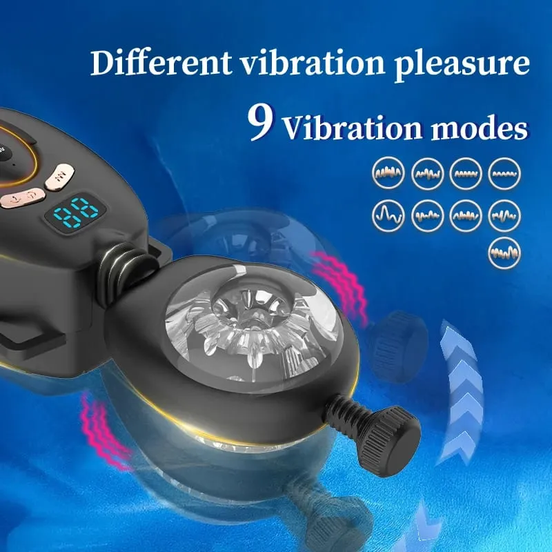 Samurai Belt Rolling Cup Multifrekvenční vibrační tah Stimulace 2 v 1 Pánský pohárek do letadla Sexuální hračka pro dospělé — image 4
