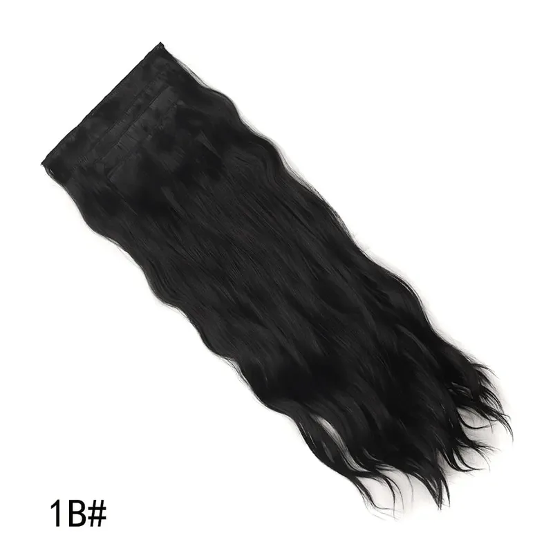 Jeedou Synthetic 4 Teile/satz Clip-in Strand Wellige Haarverlängerungen Lange Bouncy Lockige Haarteile Schwarz Braun Farbe für Frauen