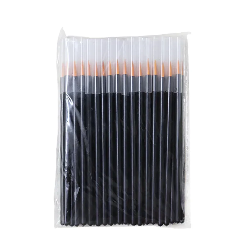 50 stücke Einweg Nail art Pinsel Eyeliner Eyeline Make-Up Werkzeuge Maniküre Malerei Stift Schönheit Werkzeug Nagel Gel Liner Pinsel