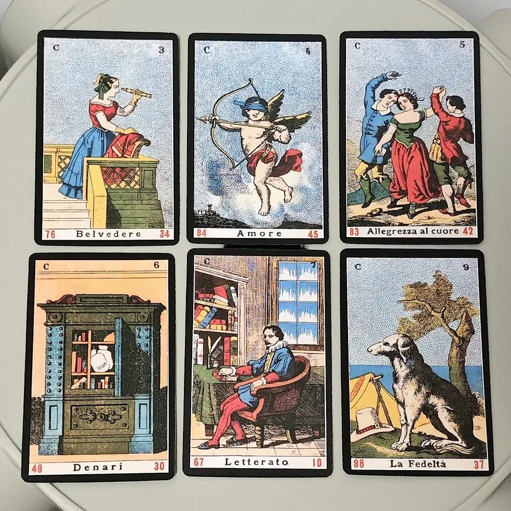 Oracle Sibyl 카드 매일 Oracle Deck Sibilla 파티 게임 카드 게임용 이탈리아어 데크 새해 선물 52 개/대 — image 6