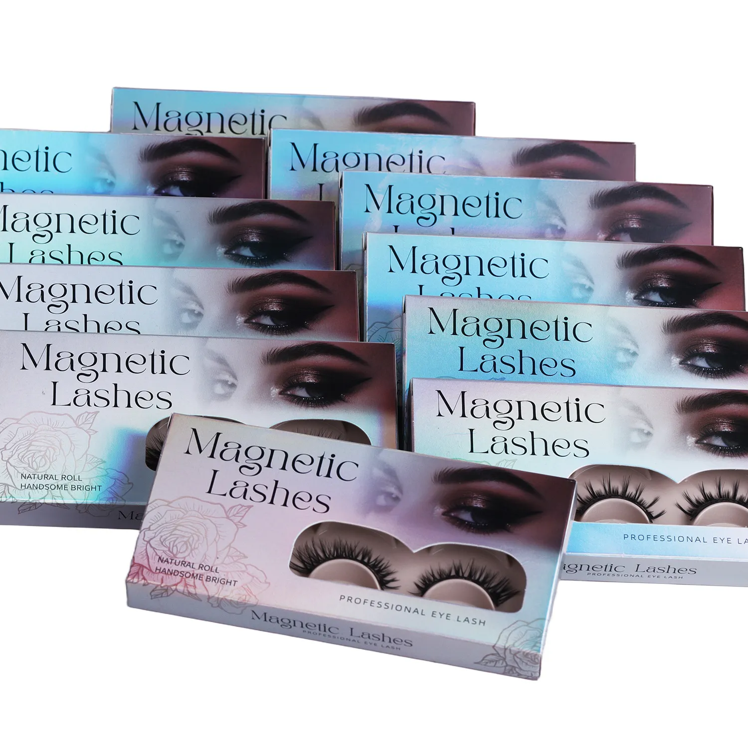 Ciglia magnetiche 2 paia Ciglia finte naturali 3D Set trucco occhi riutilizzabile facile da indossare Ciglia senza colla — image 5