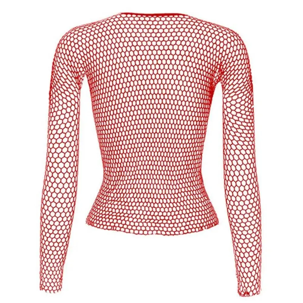 Women Sexy Lingerie Costumes Bodystocking Night Dress Nightwear Hollow Out Fishnet Long Sleeve Tops Base Tanks Underwear — image 11