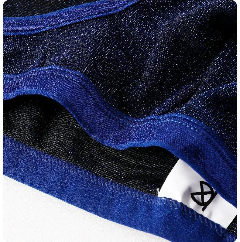 Herren-Höschen aus Eisseide, dreieckig, sexy, U-förmig, dünne Slips, atmungsaktives Mesh, niedrige Taille