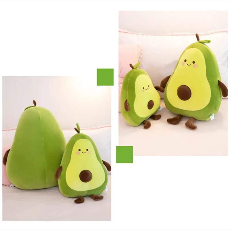 45-55 ซม.น่ารักผลไม้ Avocado หมอน Plush เด็กหมอนนอนขนาดใหญ่ตุ๊กตาตุ๊กตาโซฟาวันหยุดของขวัญ Kawaii Creative — image 5