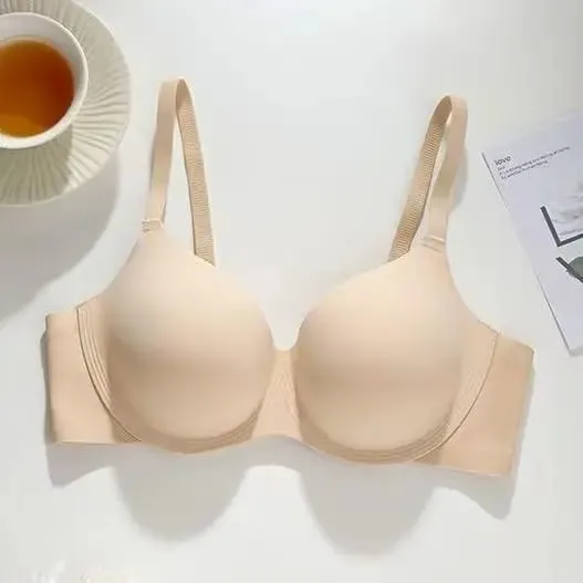 Bra Tekan Ke Atas Ultra Tebal 12CM untuk Bra Kecil Lif Tanpa Wayar Lancar Anti-Kendur Sokongan Lembut Pakaian Bra Halimunan