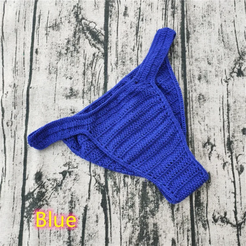 Chaud hommes femmes sous-vêtements respirants main Crochet taille basse Gstring natation bain de soleil string Sissy culottes Трусы Мужские — image 5