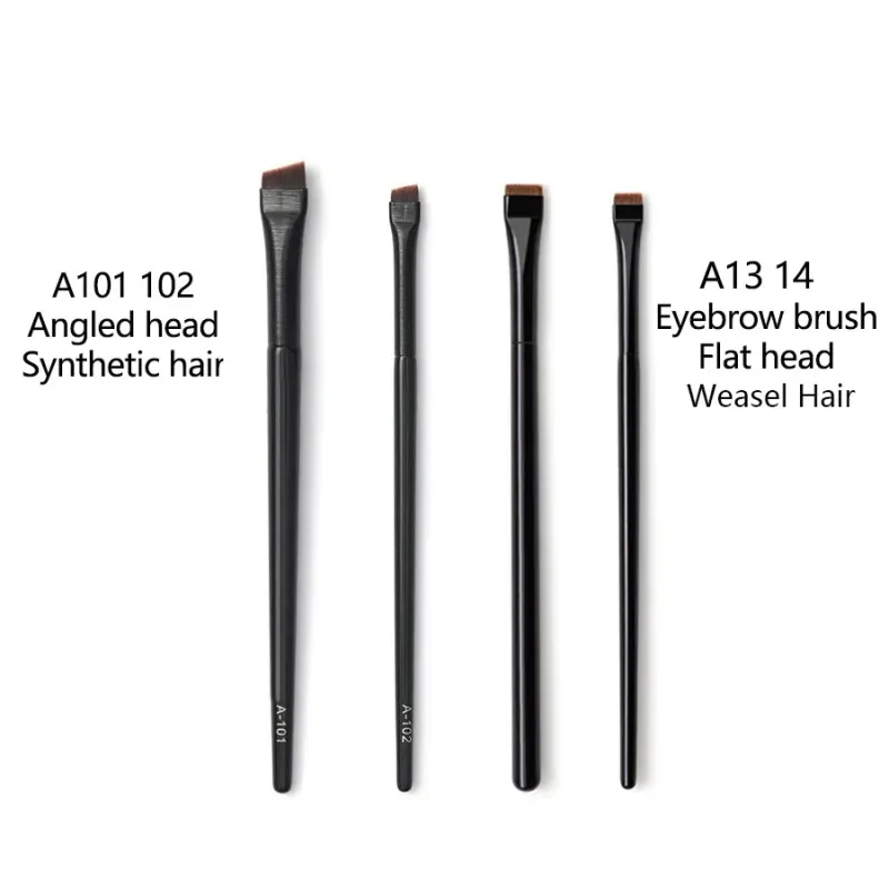 1pc Pelapik Bersudut Super Nipis Berus solek Alis mata Rambut sintetik Berus solek Alis Halus alat kosmetik tajam Profesional