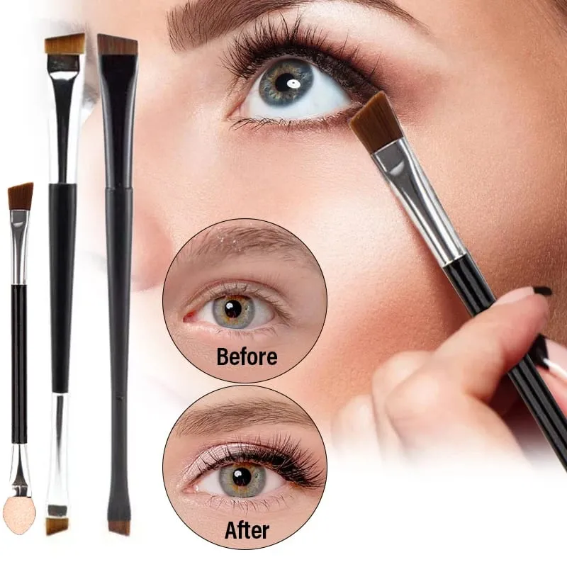 Profesyonel Kaş Fırçası Eyeliner Açılı Düz Kafa Bıçak Göz Kalemi Kaş Kontur Makyaj Fırçaları Çift kafalı Makyaj Aracı 1 ~ 10 ADET — image 3