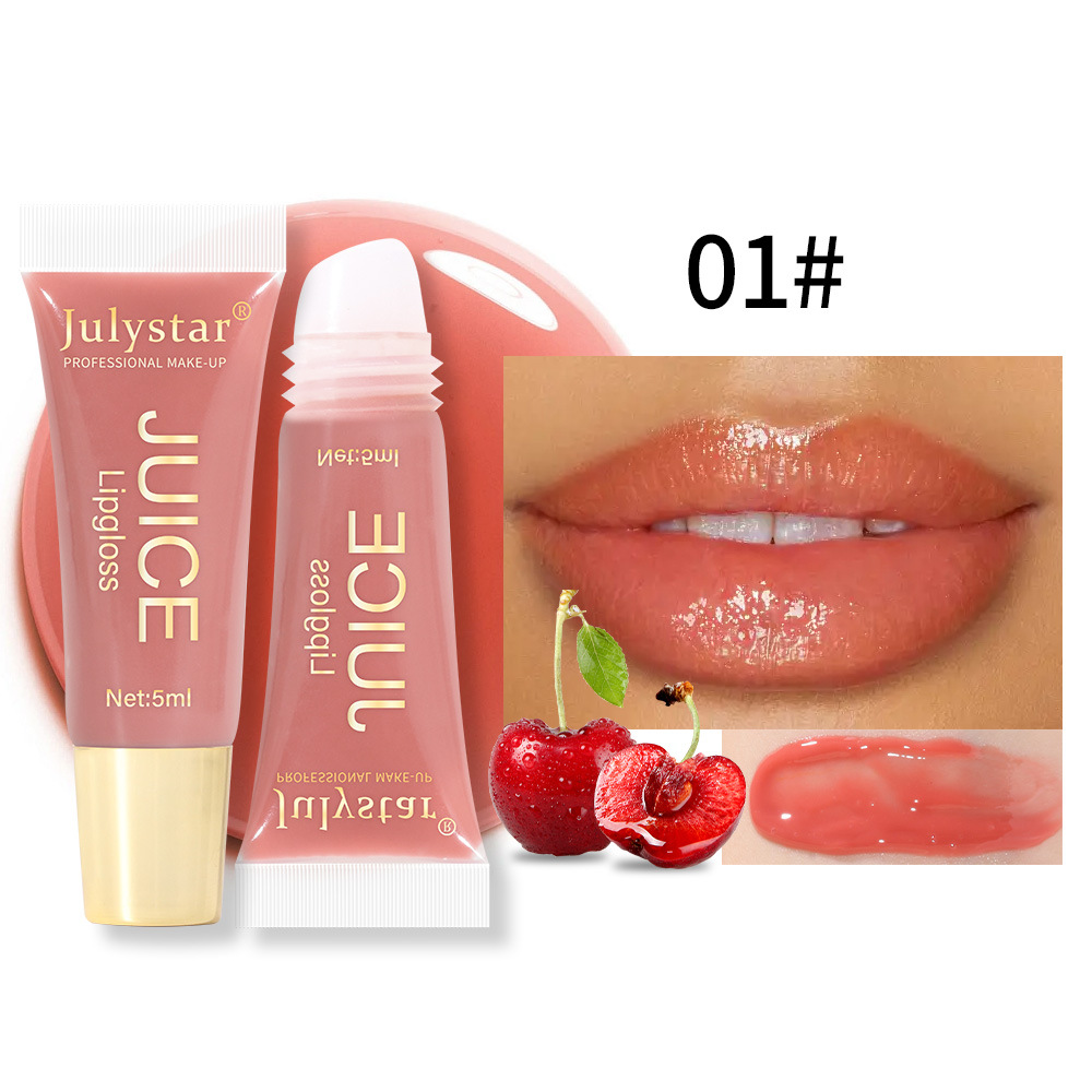 Gloss Bibir Montok Coklat Bogel Melembapkan Minyak Bibir Buah-buahan Lutsinar Kesepenuhan Bibir Tint Aplikator Solek Tiub Lembut Penjagaan Kecantikan — image 10