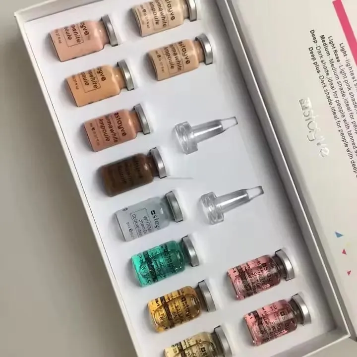ปลาแซลมอน DNA/Peptide Korea Original Stayve 8ml BB ครีม GLOW แต่งหน้าชุด Hyaluronic Serum Ampoule Foundation Skin Care ความงาม — image 2