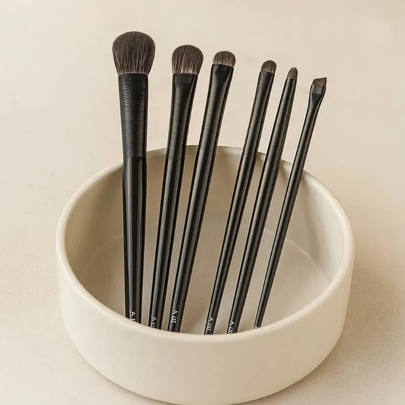 5/6PCS Professionelle Lidschatten Pinsel Set Weiche Konturierung Eyeliner Augenbrauen Make-Up Pinsel für Frauen Kosmetische Schönheit Tools kit — image 3