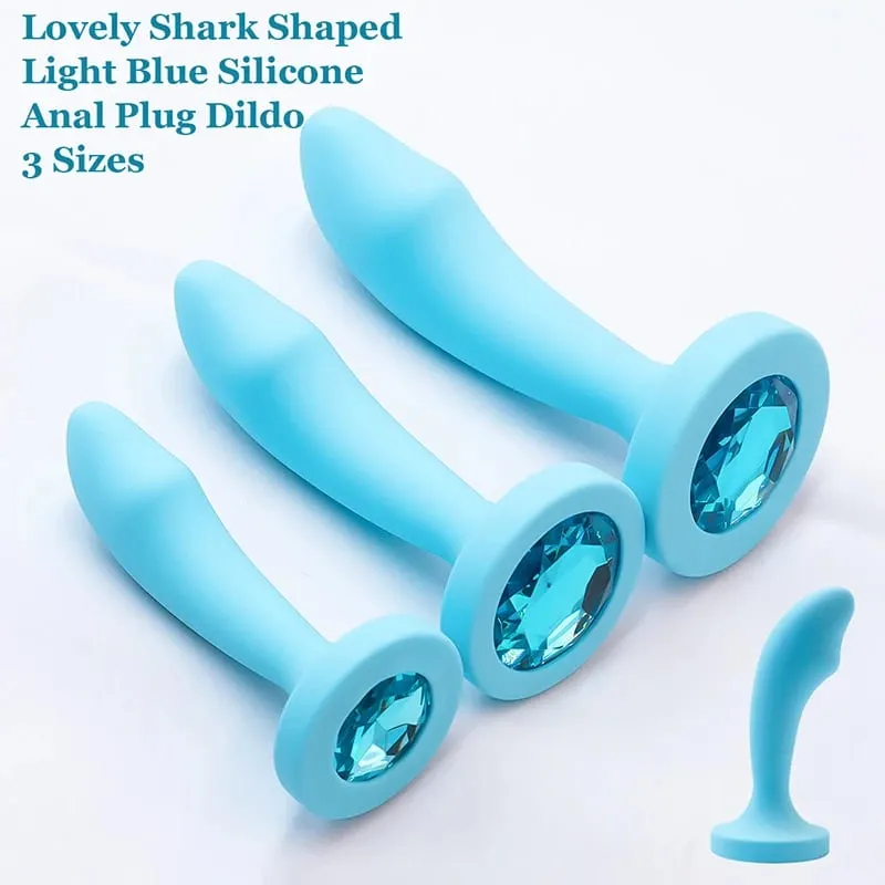 Silikon Anal Plug für Frau 3 Größen Butt Plug Kristall Basis Analplug Sex Spielzeug Für Frau Männer Anal Spielzeug anal Dildo Erwachsene Spielzeug — image 3