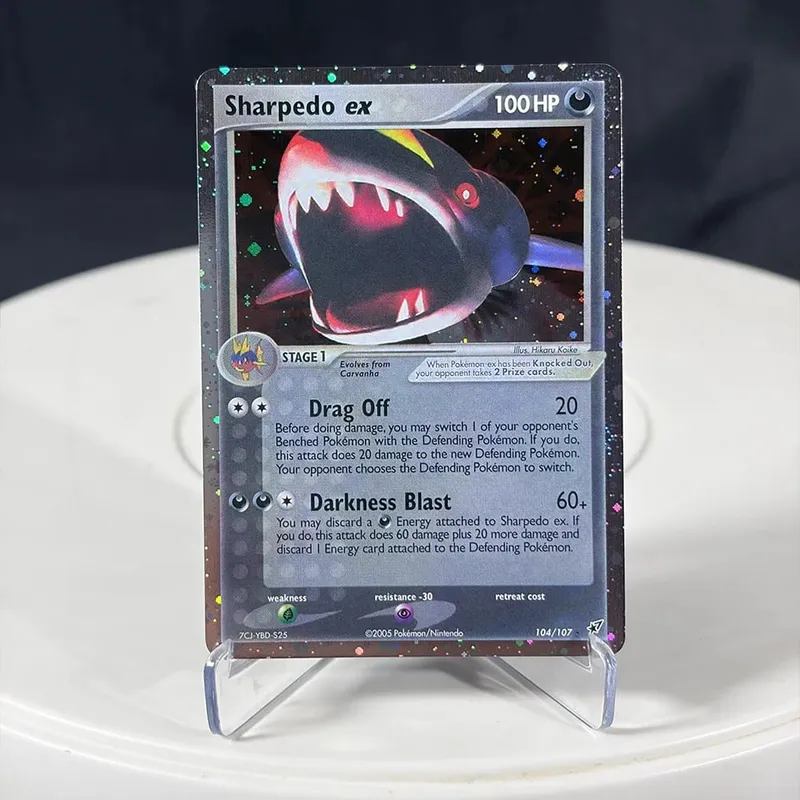 Karty proxy Seria EX Rayquaza Złota gwiazda Charizard Gengar Pikachu Hobby Hobby Kolekcje Kolekcja gier Karty Anime — image 14