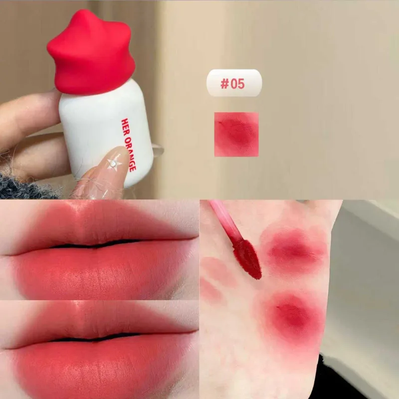 Herorange Soft Matte Lip Mud Tidak Mengeringkan Pakai Lama untuk Ulang-alik Harian dengan Harga Berpatutan — image 9