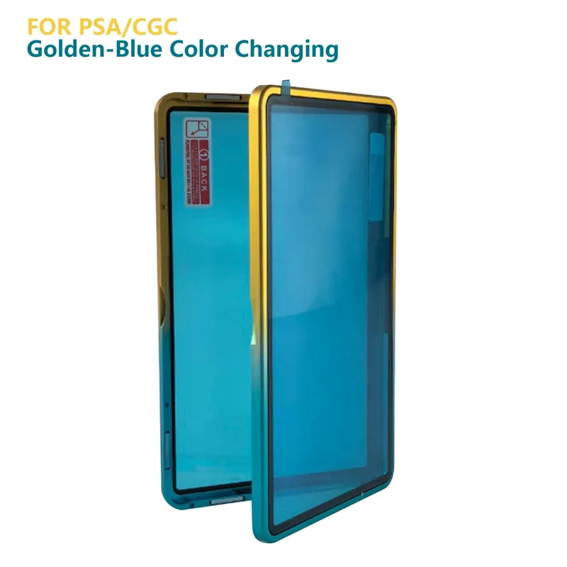 Étui de protection pour cartes classées en alliage d'aluminium, couleur dégradée, pour PSA/BGS, résistant aux UV et aux rayures, support d'affichage pare-chocs pour cartes de commerce — image 24