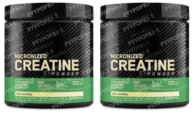 Micronized Creatine Monohydrate Powder Unflavored 60 เสิร์ฟ 300 กรัมบรรจุภัณฑ์อาจแตกต่างกันไป