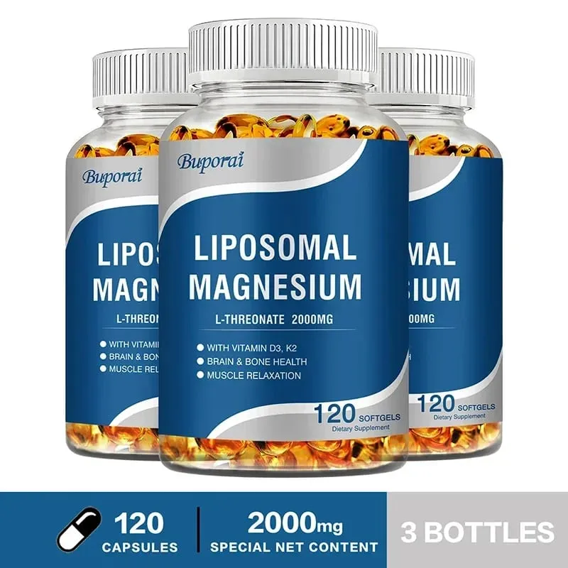 Lipozomal Magnezyum L-Treonat - D3 ve K2 Vitamini İçeren Beyin Kemiği Kalp Kasını Destekler ve Uykuyu Destekler — image 8