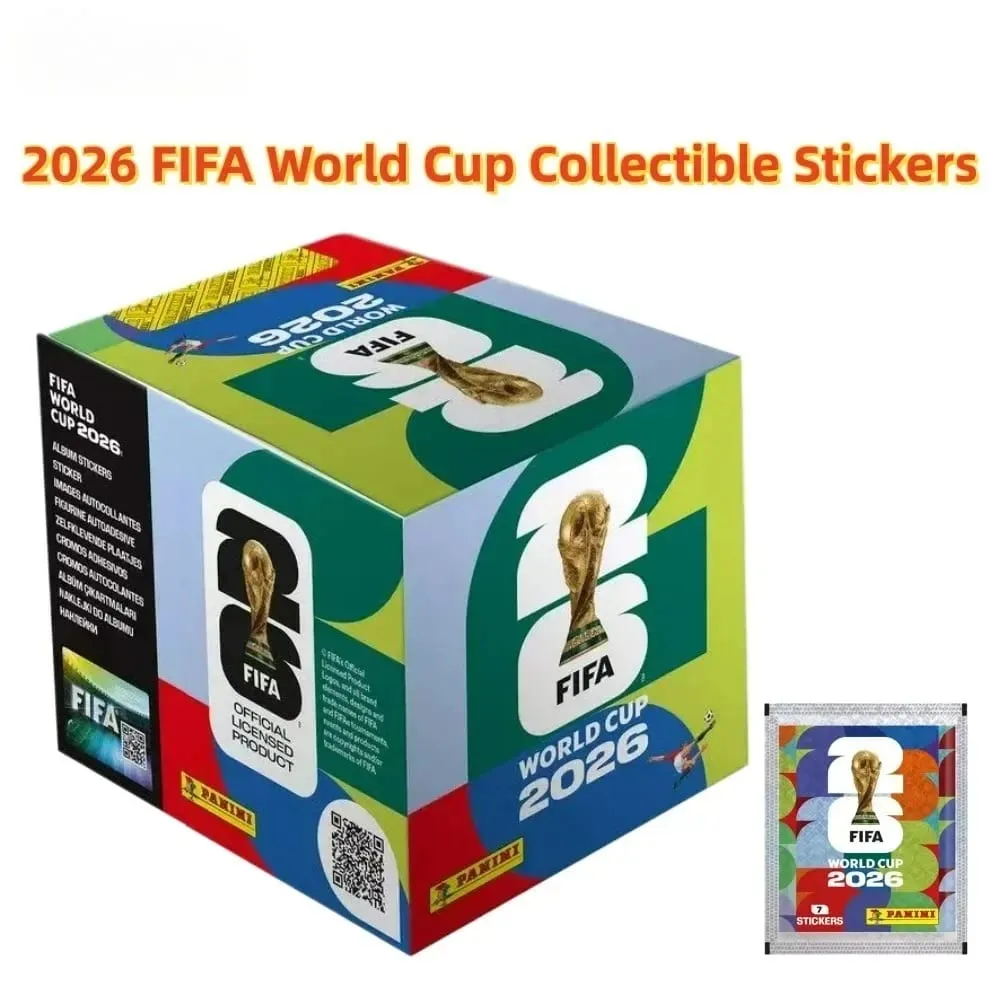 Boîte d'autocollants et album autorisés pour la Coupe du Monde de la FIFA 2026, cadeau souvenir de football indispensable pour les amateurs — image 1