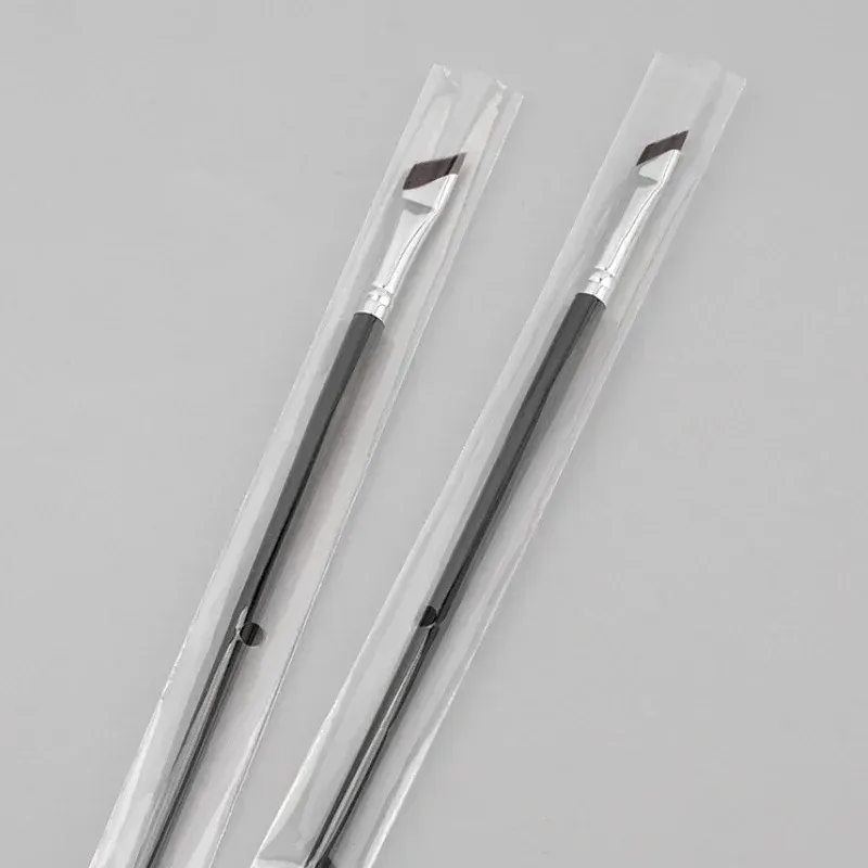 1-16ks Upgrade Blade štětec na oční linky Ultratenký jemný úhlový plochý štětec na obočí Tužka na obočí štětec na make-up štětec na přesné detaily