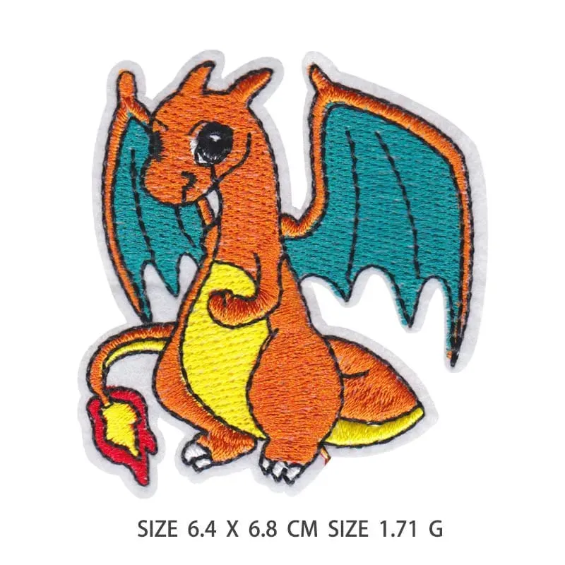30 Stijl Doek Patch Pikachu Charizard Kleding Stickers Naaien Borduren Patches Applique Ijzer Op Kleding Cartoon Diy Kledingstuk — image 26