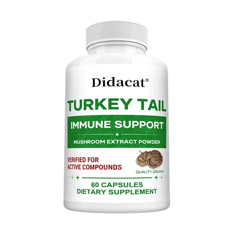 L'integratore di funghi coda di tacchino rafforza il sistema immunitario promuove la salute e la vitalità Vegano non OGM 120 capsule — image 9
