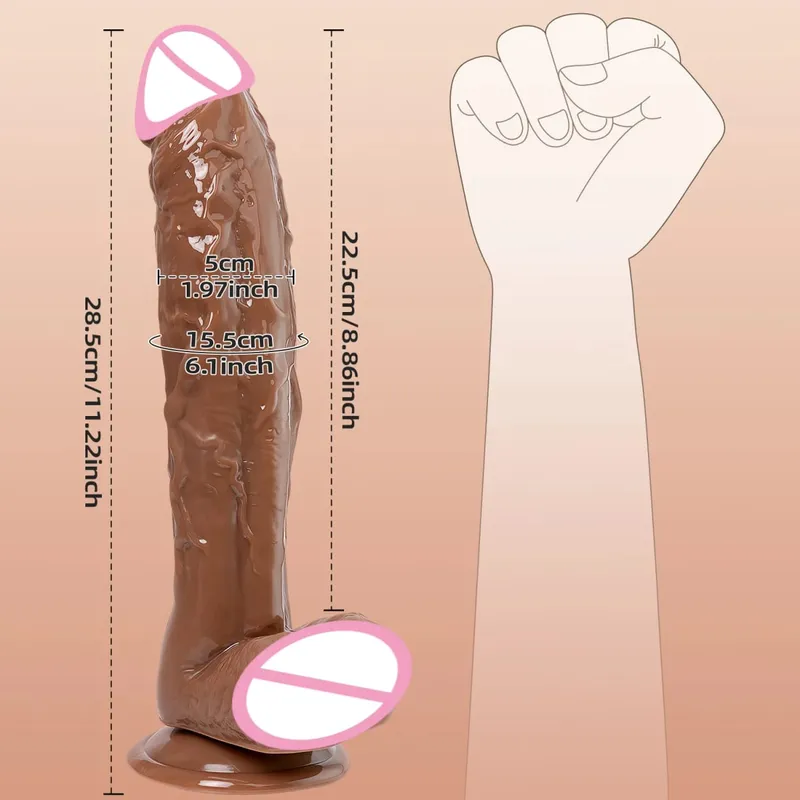 สมจริงDildoพร้อมถ้วยดูดการเจาะAnal G-Spot Masturbatorอวัยวะเพศชายของเล่นสำหรับผู้ใหญ่ขนาดใหญ่Dildosสำหรับผู้หญิงยางCock Gode — image 8