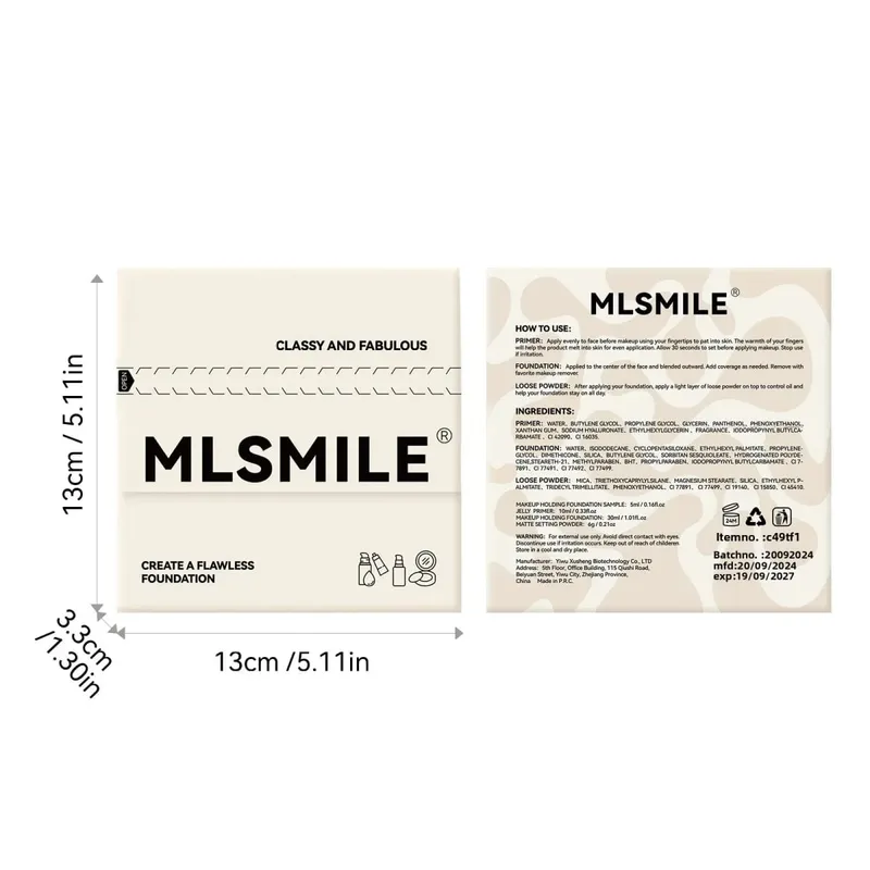 Long Lasting Makeup Set Oil Control Loose Powder Matte Primer Liquid Foundation Concealer Moisturizing Flawless Base — image 7