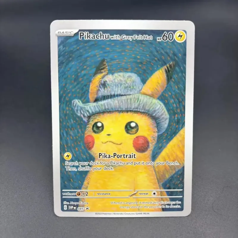 Collezione di carte fai da te 2023 SVP EN VAN GOGH/CAPPELLO IN FELTRO GRIGIO Self Made Singola carta Gioco classico Anime Carte regalo giocattolo — image 1