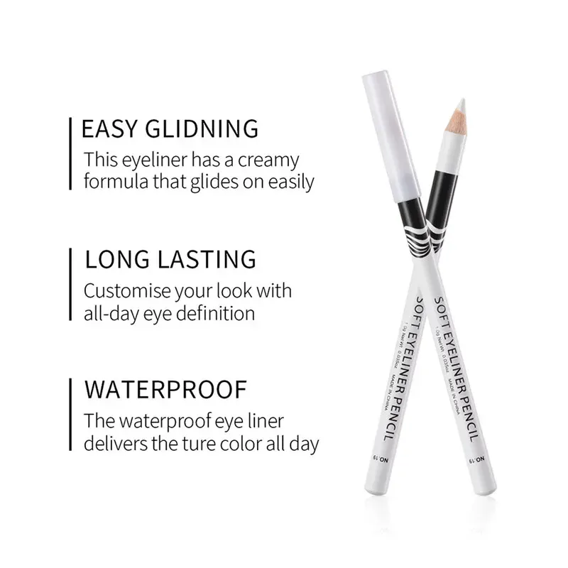 อายไลเนอร์ดินสอปากกาจัดแต่งทรงผม Professional แบบพกพา Quick-dry Eye Liner ปากกาสีขาวสำหรับหญิง Make Up Beauty เครื่องสำอางค์เครื่องมือ