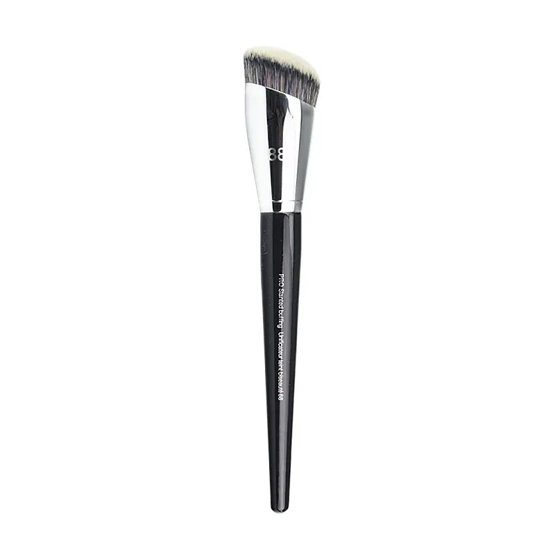 1 keping Pro Slanted Buffing Berus solek Foundation Angled #88 Berus solek Foundation Cecair bb cream pemegang kayu kosmetik