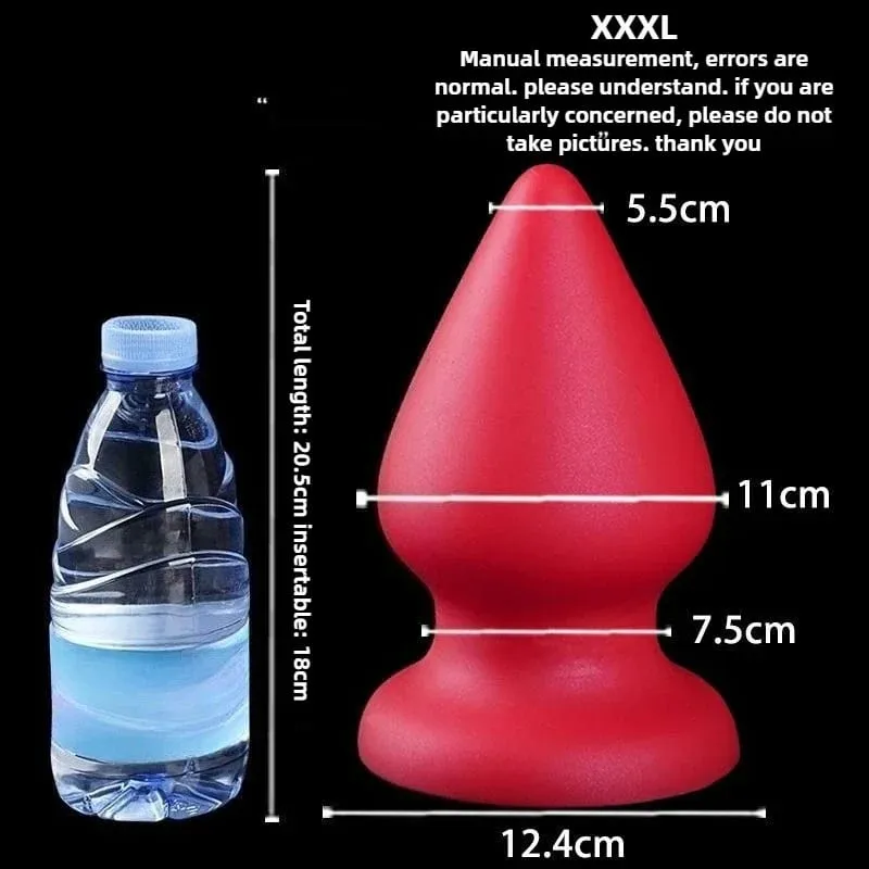Palam Dubur Besar Silikon Cecair Palam Punggung Kon Lembut Dildo Dubur Besar untuk Wanita Lelaki Urut G-spot/prostat 18+ Mainan Seks — image 17