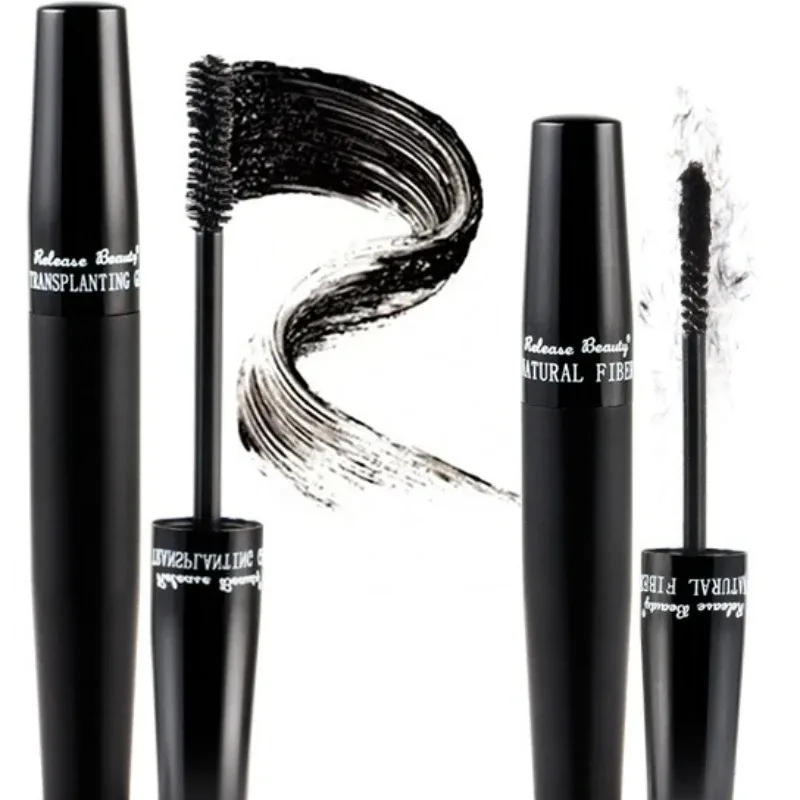 2Pcs/Set 3D Fiber Mascara Kit Waterproof Voluminous Thick Lashes Long Lasting Lengthening Eyelash Extension Eye Makeup