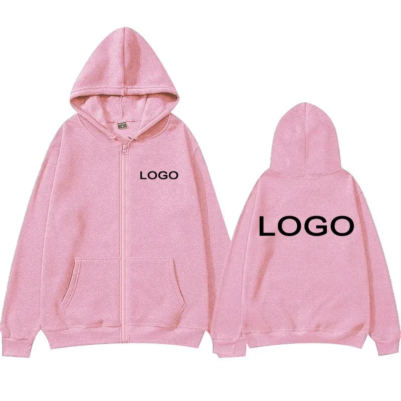 Customized Printed Zipper Hoodies Men Fashion Long Sleeve Zipper Up Sweatshirts Women Casual Personality Hoody Pullover Sudadera — image 16