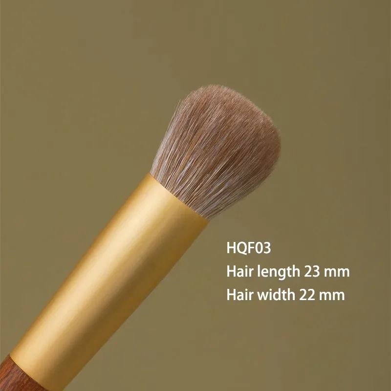 Weasel – pinceau de maquillage professionnel en poils de chèvre, pour fond de teint liquide, Blush, fabriqué à la main, manche court en bois de rose, 1 pièce — image 16
