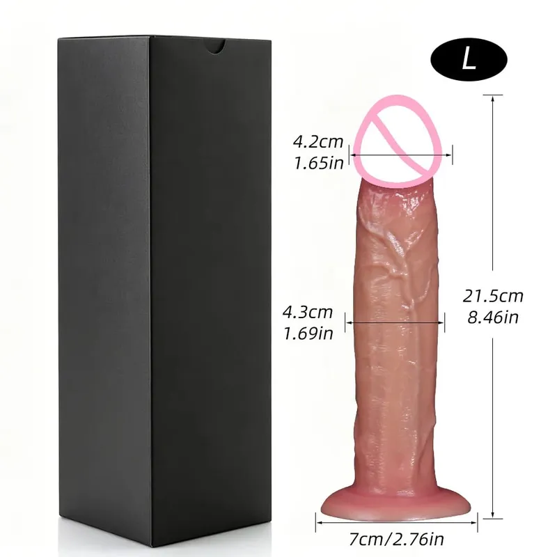 Realistischer Silikondildo mit Saugnapf G-Punkt Analdildos Strapon Dick Analplug Masturbator Erwachsene Sexspielzeuge für Frauen — image 22