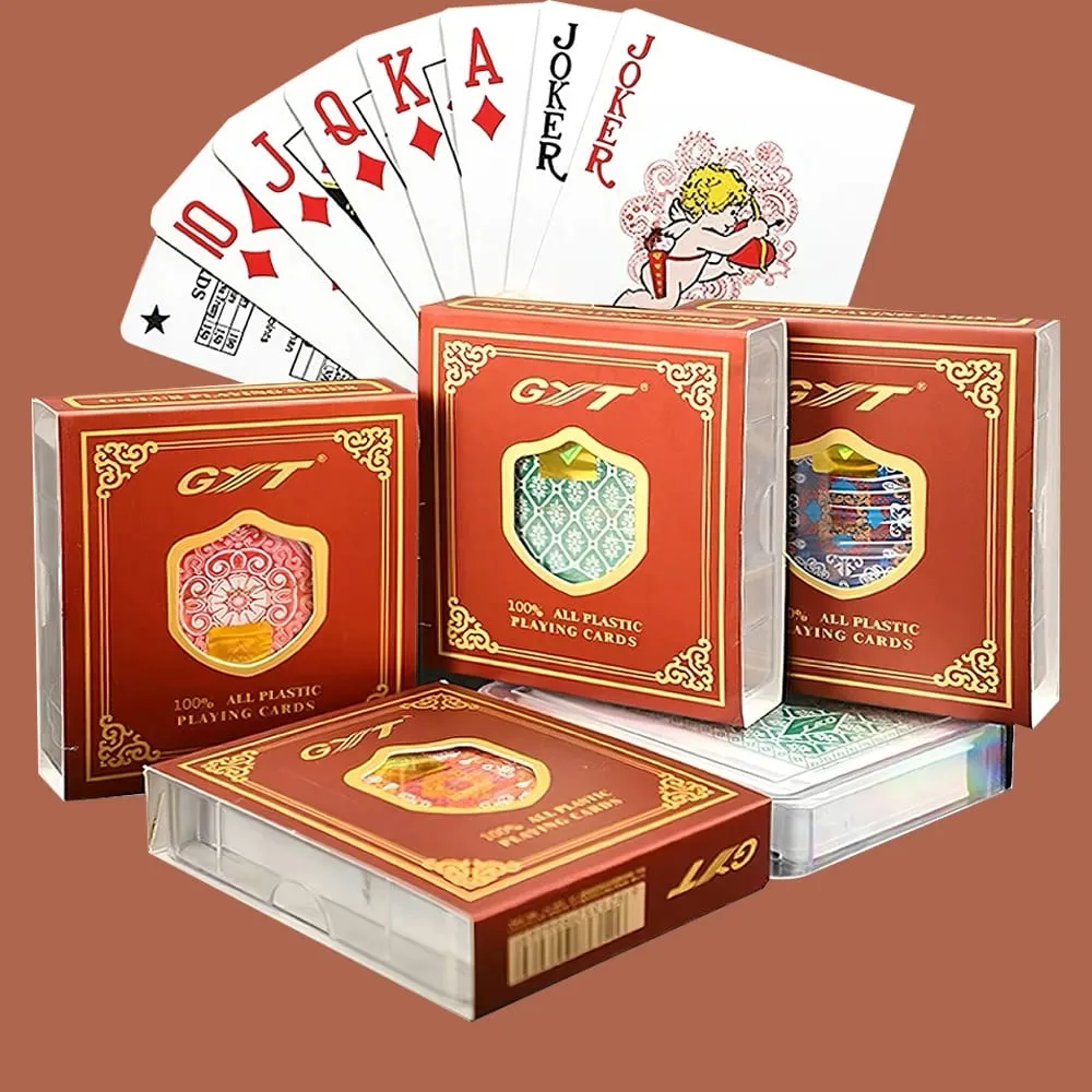 Premium Frosted Playing Cards PVC Plastic Waterproof Durable Poker Cards Large Character Deck of Cards for Parties — image 1