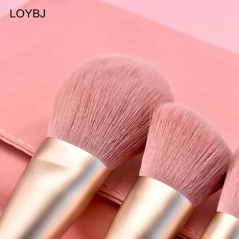 Juego de 10 Uds de brochas de maquillaje de diamantes, herramienta de mezcla de cosméticos, base en polvo, colorete, resaltado, sombra de ojos, cepillo para cejas y pestañas — image 4
