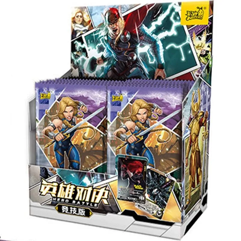 Oryginalna karta Heroes Duel Card wersja konkurencyjna Iron Man Thor Captain CR America karty kolekcjonerskie zabawki — image 8