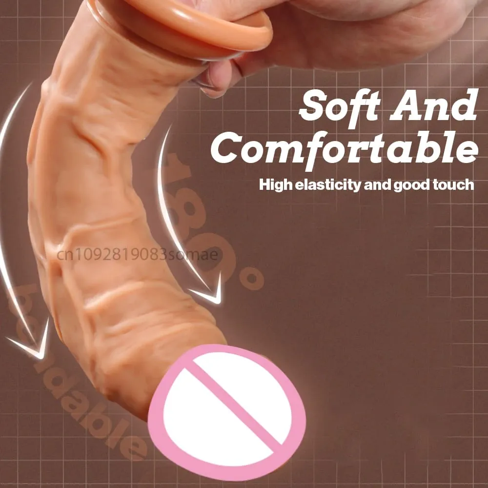 Realistischer Silikondildo mit Saugnapf G-Punkt Analdildos Strapon Dick Analplug Masturbator Erwachsene Sexspielzeuge für Frauen — image 3